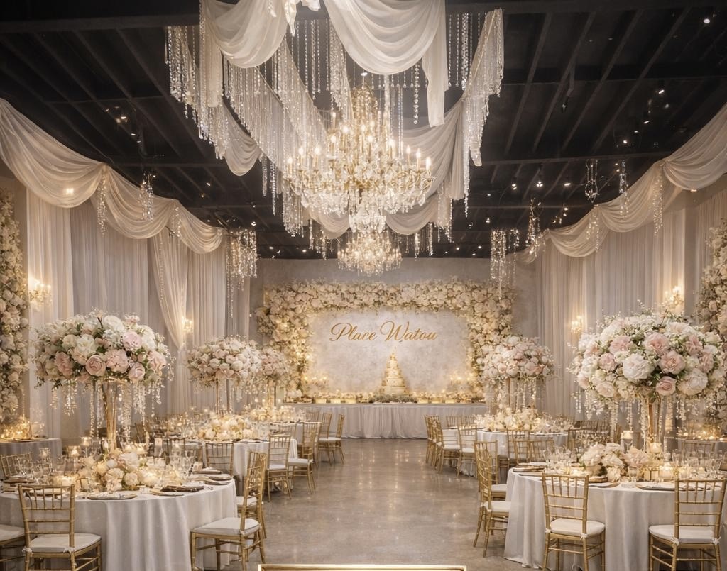 Salle de réception luxueuse — Place Wetu Events